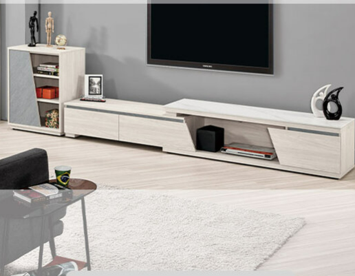 A1488-1蘿克斯7.9尺岩板伸縮L櫃 附活動隔板2片