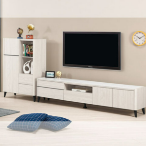 A1489-1艾德嘉9.2尺岩板L櫃 附活動隔板*4 桌面12MM岩板