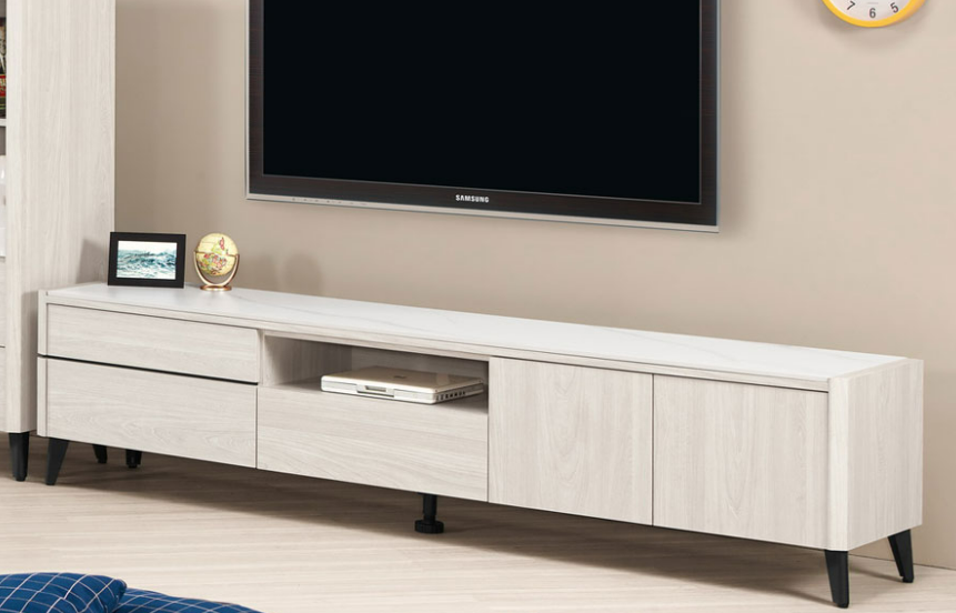 A1489-3艾德嘉6.6尺岩板長櫃 附活動隔板*1 桌面12MM岩板