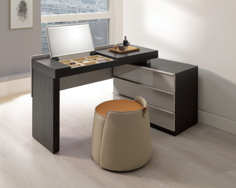 A19-01萊斯特4尺伸縮掀鏡台 不含椅左掀鏡鏡