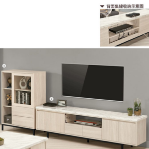 A1491-3丹妮拉6.6尺原石長櫃 附活動隔板*2