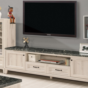 A1493-1雪莉8.8尺原石L櫃 附活動隔板*4