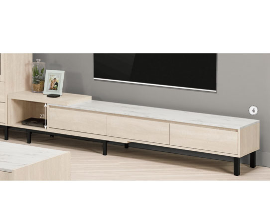 A1491-6丹妮拉6尺仿石面伸縮長櫃