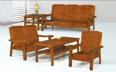 F13-1 218#柚木色組椅 整組 贈單片坐墊