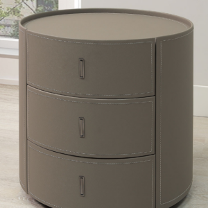 A27-08伊萊恩馬鞍皮床頭櫃