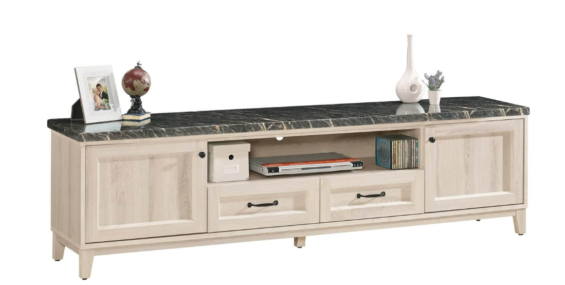 A1493-3雪莉6.6尺原石長櫃 附活動隔板*2