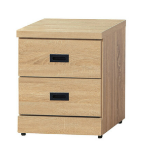 E152-7 原橡二抽耐磨床頭櫃