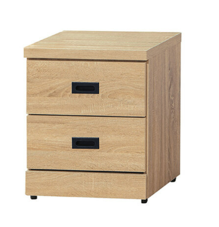 E152-7 原橡二抽耐磨床頭櫃