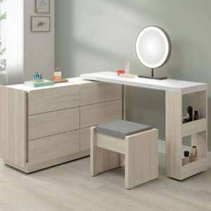 A42-03 萊米克4.5尺功能伸縮鏡台 側腳可左右自由擺放