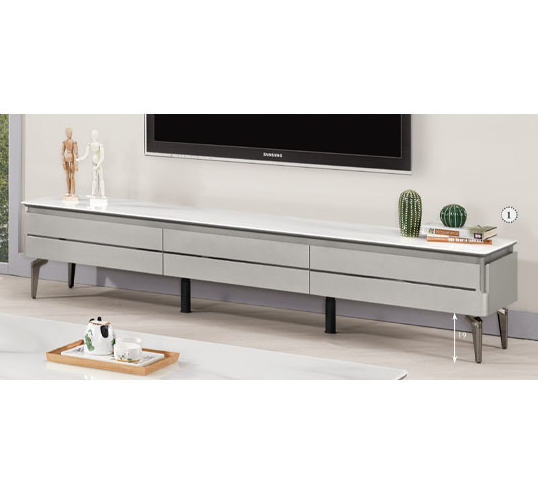 A1500-1貝德6.6尺長櫃 桌面6MM強化玻璃