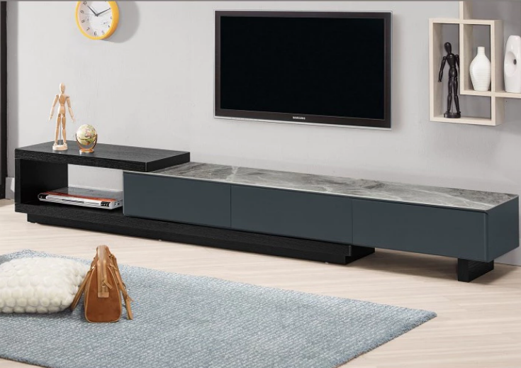 A1501-1卓克6尺岩板伸縮長櫃 桌面6MM岩板