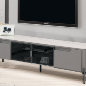 A1502-2加斯6.6尺岩板長櫃 桌面10MM岩板 附8MM強化玻璃隔板*1