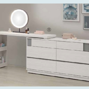 A60-01 凱倫4.4尺伸縮鏡台 含椅 可左右自由擺放或一直線排列