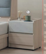 C539-5 夏禾二抽床頭櫃 單只