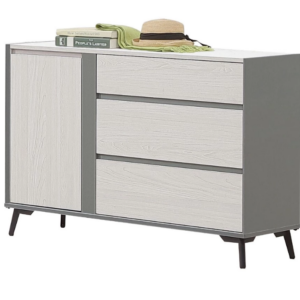 A73-09 科琳4尺三抽開門收納櫃 門內附一隔板