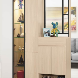 A1509-1艾維斯4尺玄關屏風鞋櫃 A型 附活動隔板2大3小片 屏風可左右擺放