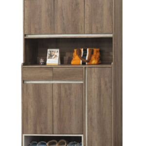 D537-1 灰橡4尺鞋櫃上座 另附隔板一大一小片 $5500 +D537-2 灰橡4尺鞋櫃下座 另附隔板二大四小片$5900