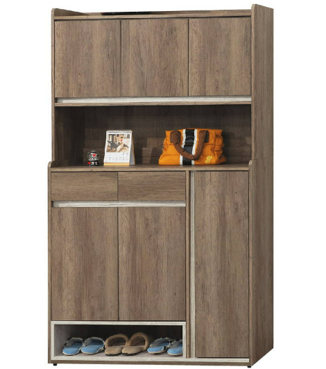 D537-1 灰橡4尺鞋櫃上座 另附隔板一大一小片 $5500 +D537-2 灰橡4尺鞋櫃下座 另附隔板二大四小片$5900