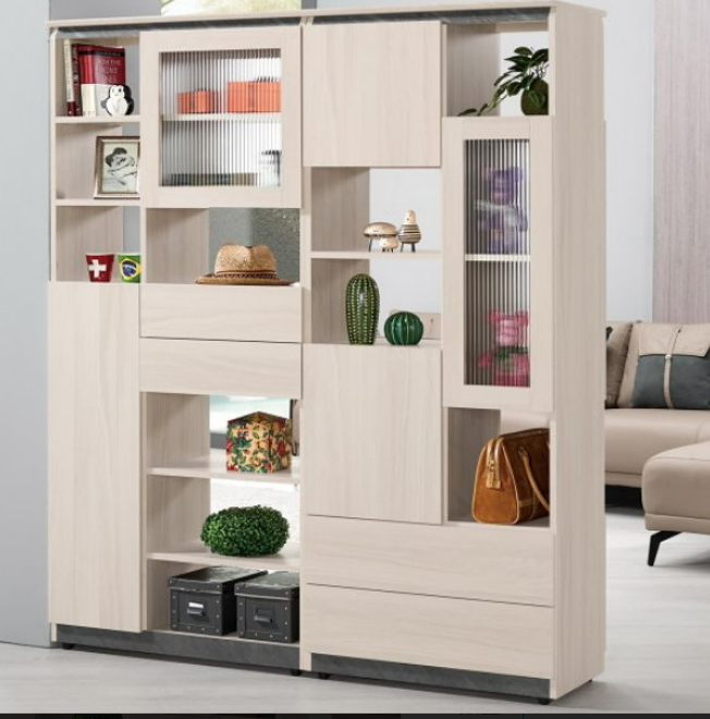 A1511-1范德爾5尺雙面玄關櫃 附活動隔板1大2小片