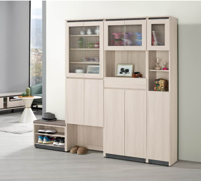 A1525-1范德爾5尺玄關組合鞋櫃  附活動隔板8大3小片