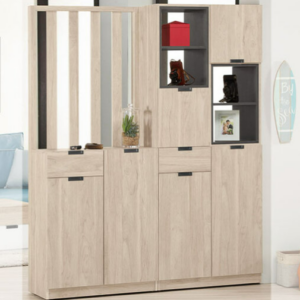 A1513-1達里歐5.3尺玄關屏風組合鞋櫃 A型 附活動隔板*7 屏風可左右擺放