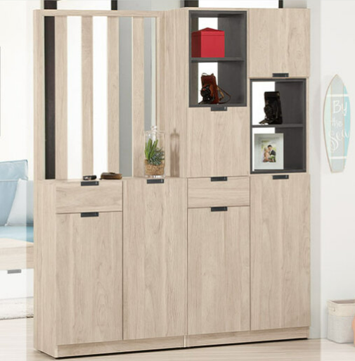 A1513-1達里歐5.3尺玄關屏風組合鞋櫃 A型 附活動隔板*7 屏風可左右擺放