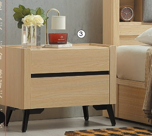 C581-3 萊德床頭櫃 含鐵腳