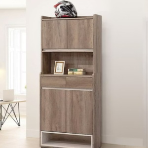 D537-7 灰橡2.7尺鞋櫃上座 隔板*1$2900 +D537-8 灰橡2.7尺鞋櫃下座 隔板*2 $4400