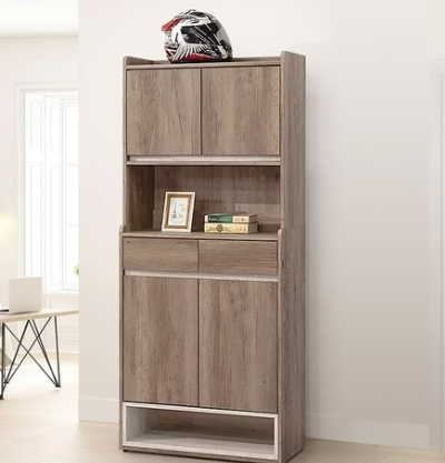 D537-7 灰橡2.7尺鞋櫃上座 隔板*1$2900 +D537-8 灰橡2.7尺鞋櫃下座 隔板*2 $4400