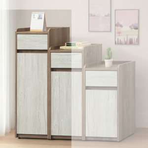 D538-4 灰橡雙色1.3*3.6尺鞋櫃 隔板*3