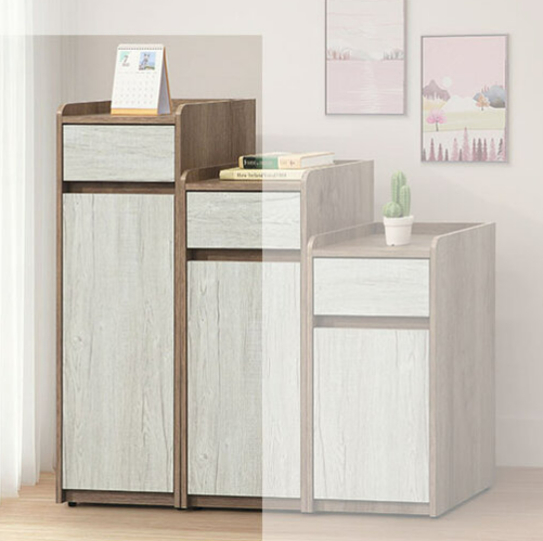 D538-4 灰橡雙色1.3*3.6尺鞋櫃 隔板*3