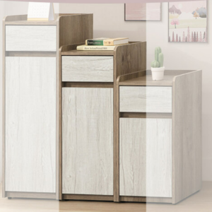 D538-5 灰橡雙色1.3*3尺鞋櫃