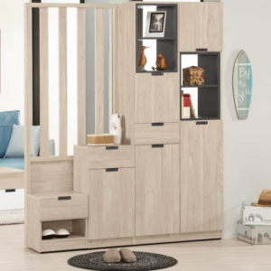 A1514-1 達里歐5.3尺玄關屏風組合鞋櫃 C型 附活動隔板*5 屏風可左右擺放