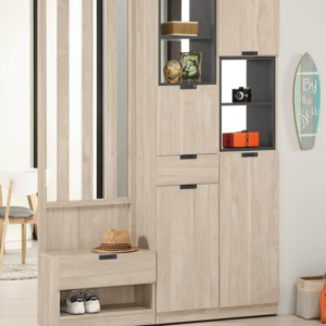 A1515-1達里歐4.7尺玄關屏風組合鞋櫃 附活動隔板*4 屏風可左右擺放