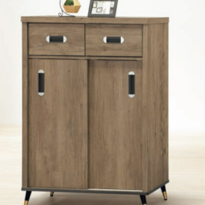 D541-6 戴維斯灰橡2.7尺拉門鞋櫃