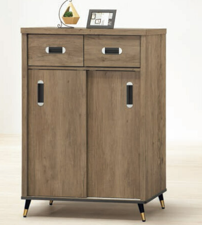 D541-6 戴維斯灰橡2.7尺拉門鞋櫃