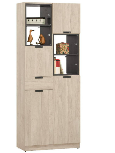 A1516-2達里歐2.7尺玄關櫃 附活動隔板*4