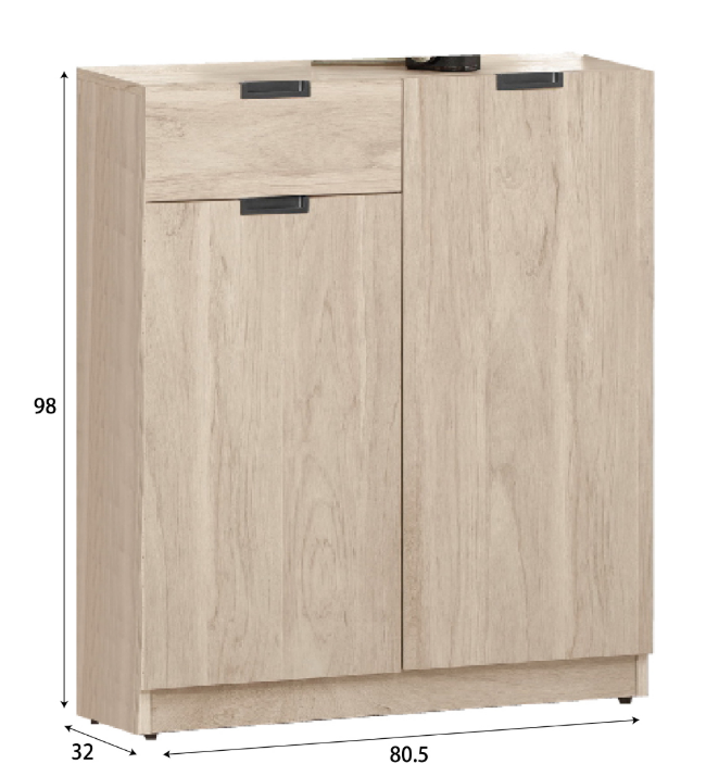 A1516-5達里歐2.7尺鞋櫃 附活動隔板*3