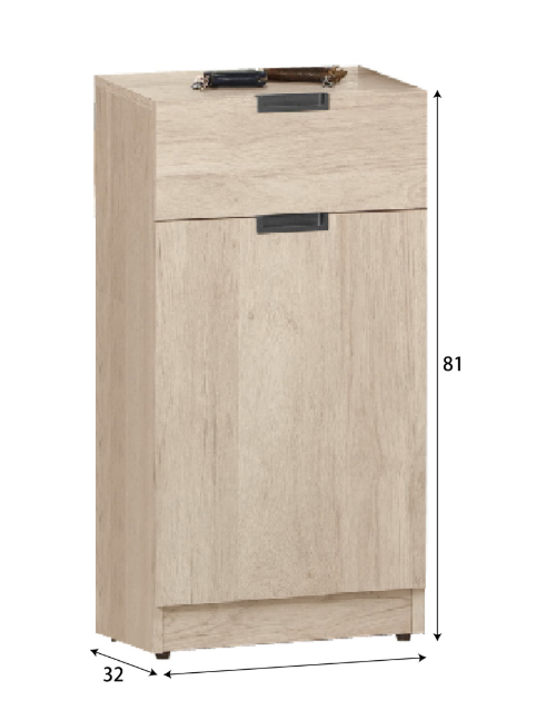 A1516-6達里歐1.3尺鞋櫃 附活動隔板*1