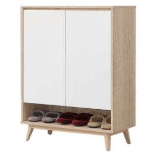 D543-2 肯詩特原橡雙色2.7尺鞋櫃