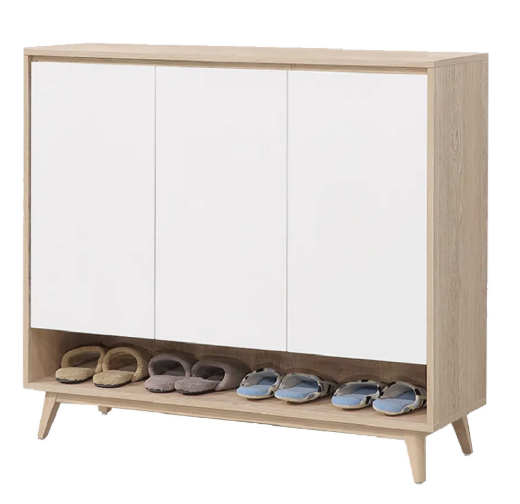 D543-3 肯詩特原橡雙色4尺鞋櫃