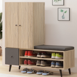 D544-1 米奇4尺座鞋櫃上座 $3100+D544-2 米奇4尺座鞋櫃 $4100