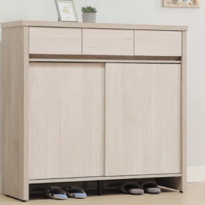 D545-2 淺橡雙色4尺鞋櫃