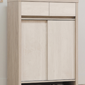 D545-1 淺橡雙色2.7尺鞋櫃