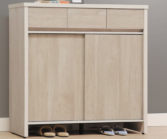 D545-6 淺白雙色4尺鞋櫃