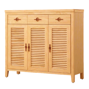 D547-3 加賀原木4尺鞋櫃