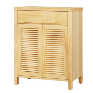 D546-7 小久保原木色雙門鞋櫃