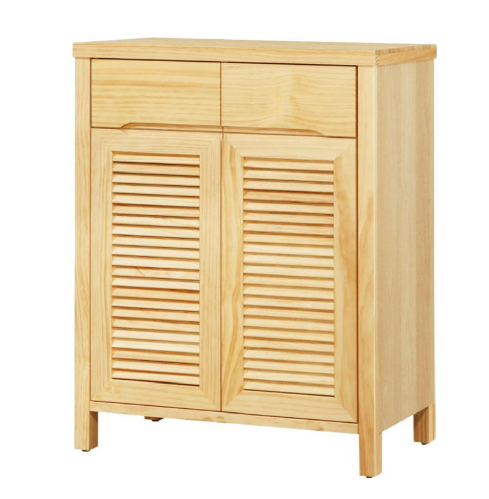 D546-7 小久保原木色雙門鞋櫃