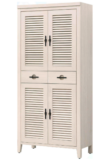 D548-1 加賀洗白3*6尺鞋櫃