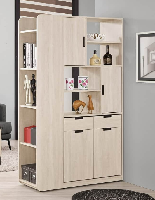 A1512-1昆提斯3.6尺雙面玄關櫃 附活動隔板*1